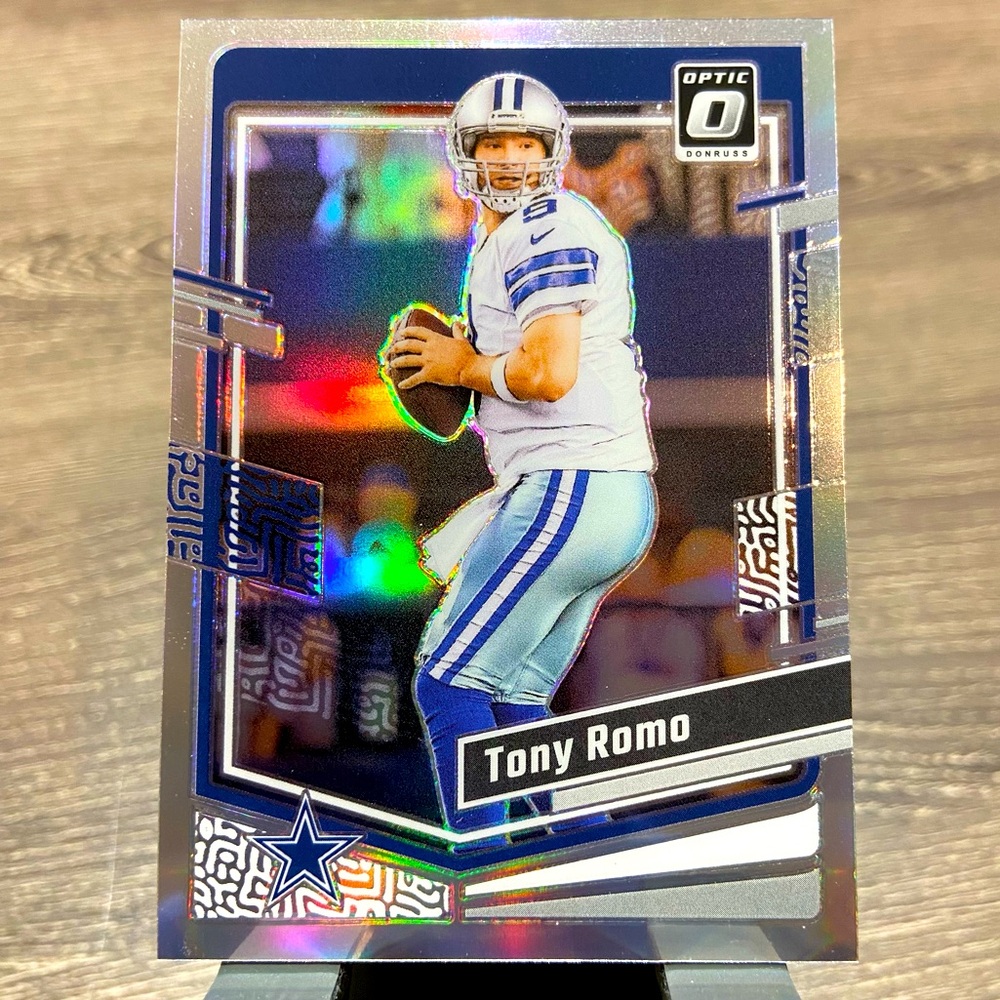 2023 TONY ROMO DONRUSS OPTIC Silver Holo Dallas Cowboys Football Card #51